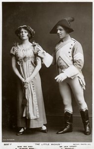 Iris Hoey et Jack Cannot, acteurs britanniques, vers 1908