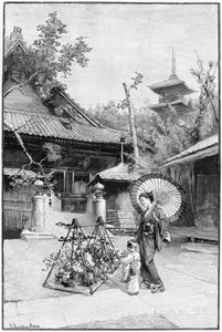 Dans un jardin de Tokyo