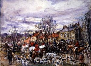 Rassemblement de chiens - Rowland Henry Hill