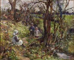 Les cueilleurs de primevères - Rowland Henry Hill