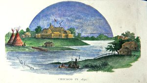 Chicago en 1831 - Rudolf (after) Cronau