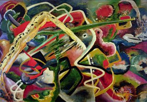 Furioso 9, vers 1917 (huile sur carton)