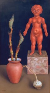 Nature morte avec prêle (et poupée) - Rudolf Wacker