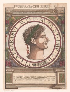 Portrait de Claudius Tiberius dans un cadre architectural - Rudolf Wyssenbach