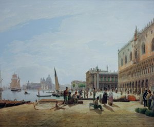 La Riva degli Schiavoni avec le Palais des Doges