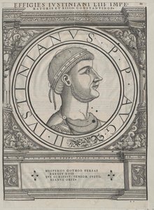 Empereur byzantin Justinien Ier (impression)