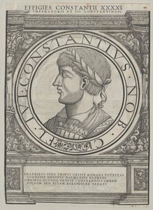 Empereur romain Constance II (impression)