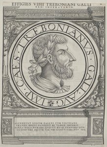 Empereur romain Trebonianus Gallus (impression)