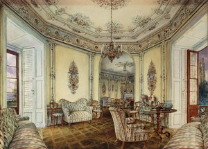 Vue intérieure du salon d