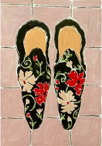 Chaussons élégants à motifs floraux - Rushati Chowdhury