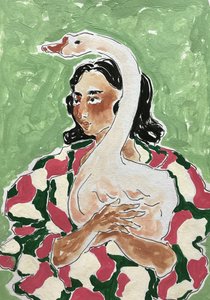 Une femme et une oie - Rushati Chowdhury