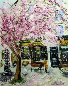 Fleurs de cerisier près de Shakespeare & Company Paris II, 2022