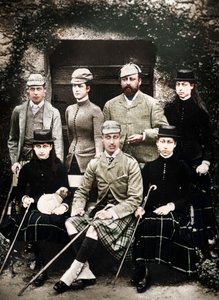 Le Prince et la Princesse de Galles en tenue de chasse