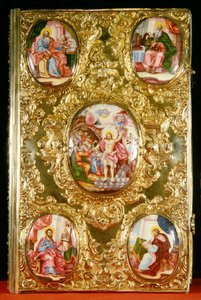 Reliquaire évangélique, école de Moscou, 1772