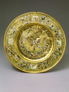 Assiette appartenant au tsar Alexis Mikhaïlovitch Romanov (1629-1676) c.1675 - Russian School