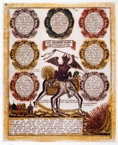 Illustration schématique russe des 