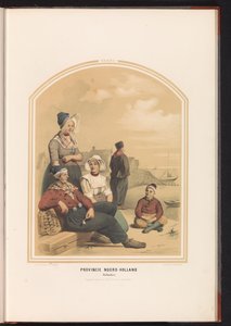 Costume traditionnel de Volendam en Hollande-Septentrionale, 1857