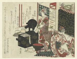 Courtisanes à leur toilette - Ryuryukyo Shinsai