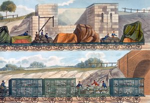 Trains sur le chemin de fer de Liverpool et Manchester, 1832-1833