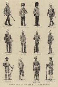 Troupes coloniales ayant participé au défilé du jubilé - S.T. Dadd