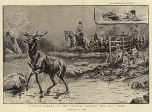 Le cirque de Wulff au Crystal Palace, la chasse au cerf