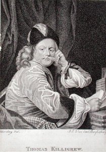 Thomas Killigrew (1612-83), gravé par J.J. Van den Bergh - S. (after) Harding