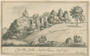 Château de Chartley, août 1777 - S Bentley