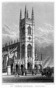 Église Saint-Luc, Chelsea, Londres, 1828 - S. Lacey