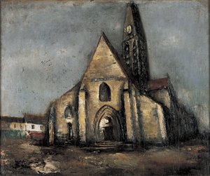 Église, ruelle à Paris - Saeki Yuzo