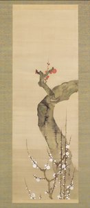 Fleurs de prunier rouges et blanches - Sakai Oho