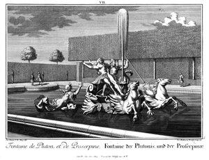 Perspective de la fontaine de Pluton et Proserpine