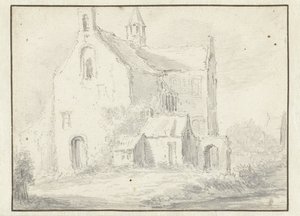 Église romane - Salomon van Ruysdael (possibly)