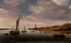 Vue du Rhin près de Rhenen - Salomon van Ruysdael