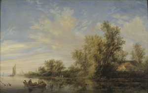 Paysage fluvial - Salomon van Ruysdael