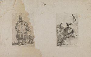 (Série de figurines) Homme enturbanné, vu de dos