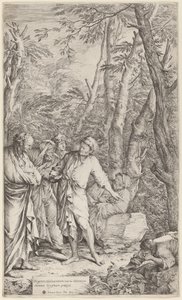 Diogène jetant son bol