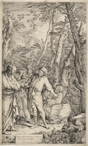 Diogène jetant son bol