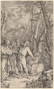 Diogène jetant son bol