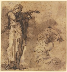 Esquisse de Christ guérissant un possédé