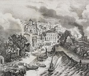 Destruction de Pointe-à-Pitre lors du tremblement de terre du 8 février - Salvatore Puglia