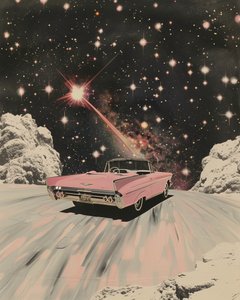 Convertible rose « Cosmic Drive »