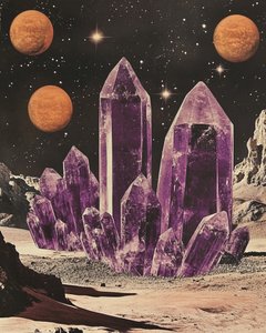 La planète de cristal violet
