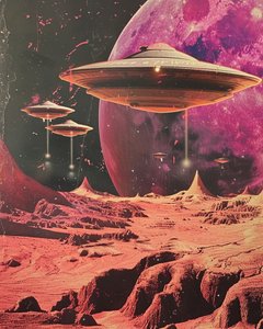 Des ovnis au-dessus de la planète rouge
