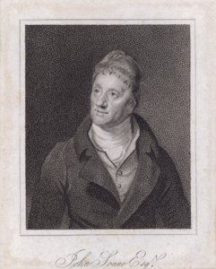 Sir John Soane, architecte et collectionneur anglais (gravure) - Samuel (after) Drummond