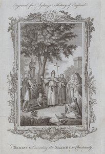 Berinus convertissant les Saxons au christianisme - Samuel (after) Wale