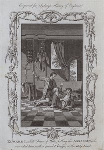 Édouard Ier, alors prince de Galles, tuant l
