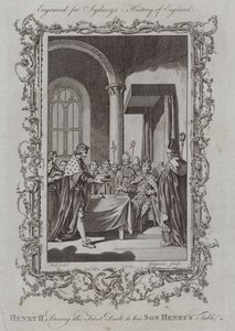 Henri II servant le premier plat à la table de son fils Henri - Samuel (after) Wale
