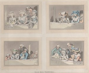 Croquis de la loge latérale, 5 juin 1786