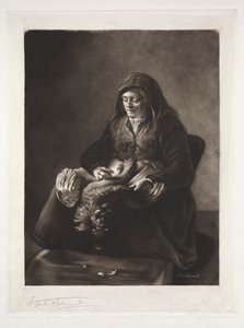 La mère de Rembrandt, 19e-20e siècle - Samuel Arlent Edwards