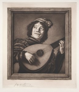 Le joueur de luth, 19ème-20ème siècle - Samuel Arlent Edwards